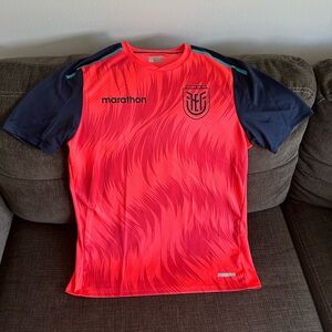 Marathon Authentic Ecuador Team Training Hidrotec Orange Jersey Men’s Sz: L